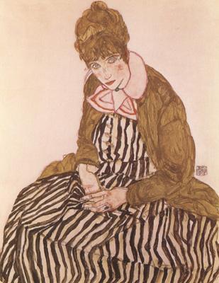 Egon Schiele Edith Schiele,Seated (mk12)